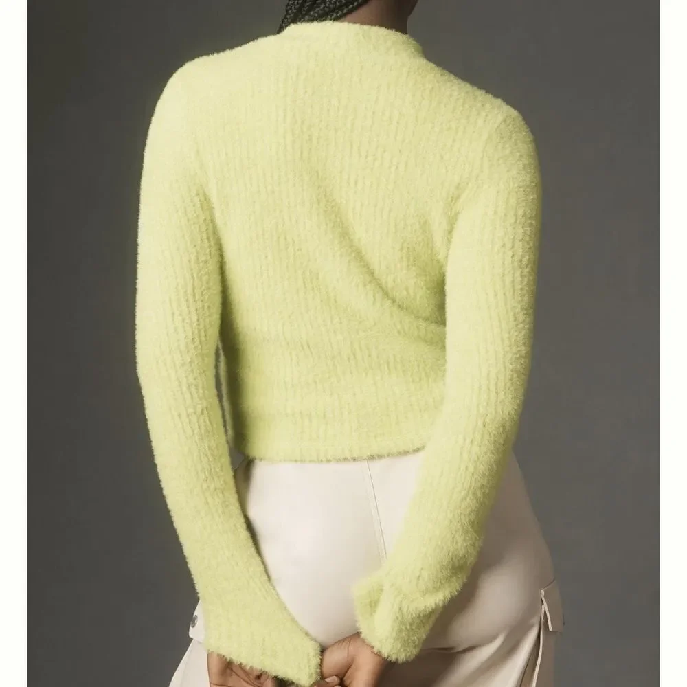 Anthropologie Mock-Neck Fuzzy
Sweater small neon lime - Picture 9 of 14